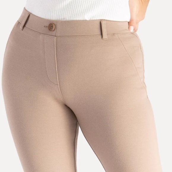 Betabrand Straight-Leg Classic Dress Pant Yoga Pants - Picture 2 of 13